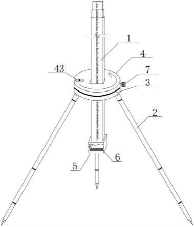 一种用于工程测绘的塔尺的固定支架的制作方法
