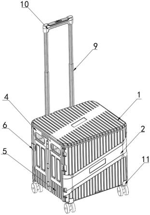 具有滑动翻盖的折叠买菜车的制作方法