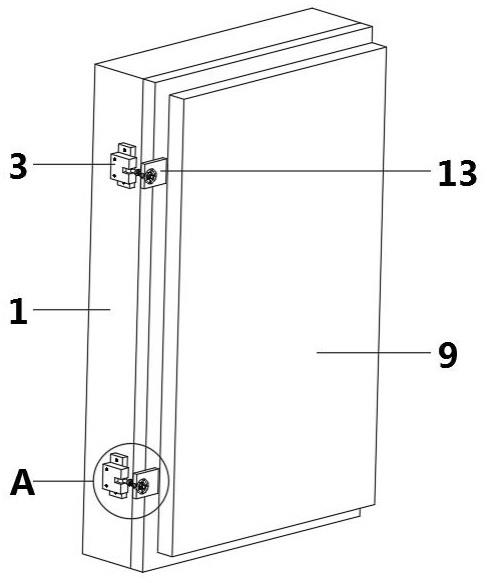 一种内扣式磁控溅射阴极门盖板减力及门盖调正机构的制作方法