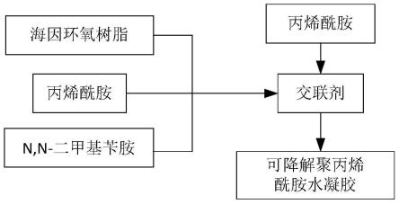 一种可降解水凝胶用交联剂及基于交联剂的可降解聚丙烯酰胺水凝胶及其制备方法和用途