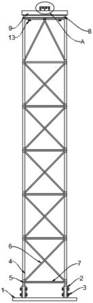一种钢结构桁架高空拼装用支撑胎架的制作方法