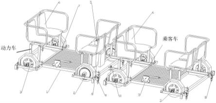 超轻型轨道电动车及超轻型连挂轨道电动车的制作方法