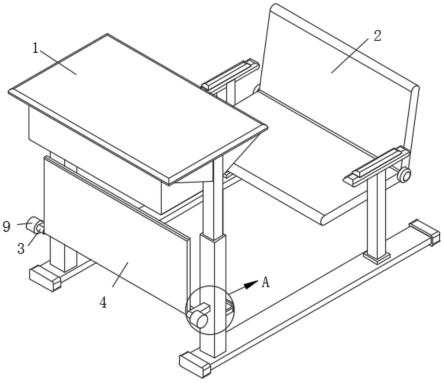 一种结构牢靠便于调节的午休课桌椅的制作方法