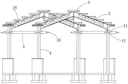 一种钢结构屋盖滑移拼装装置的制作方法