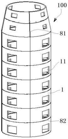 筒塔式建筑物及其施工方法与流程