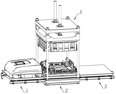一种卡车顶棚用的热压胶合设备的制作方法