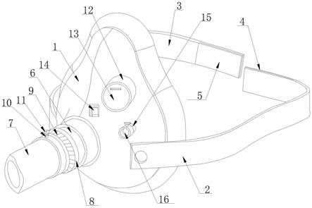 一种麻醉科用方便更换的面罩装置的制作方法