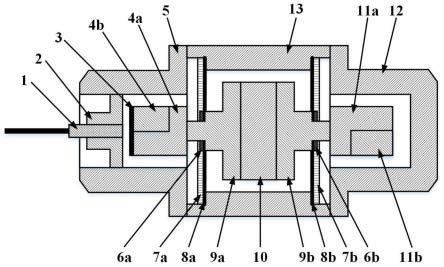 一种对称式双簧片支撑结构的光纤加速度计探头及系统