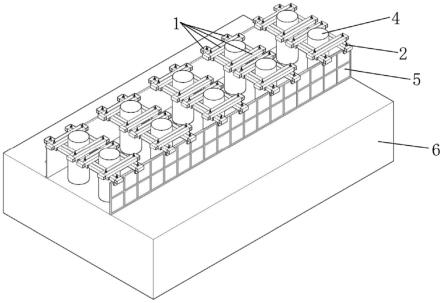 垫石预留孔组合式卡具及其施工方法与流程