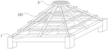 一种装配式板房建筑屋顶钢结构