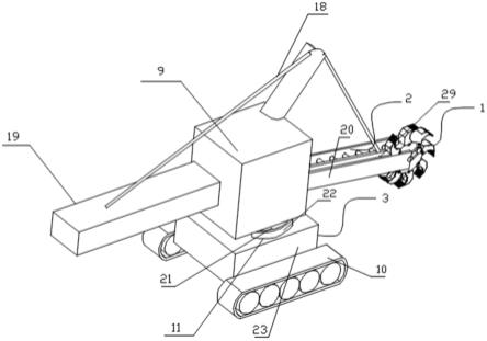 一种煤仓施工用挖机的制作方法