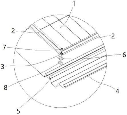 光伏组件连接结构及光伏屋顶的制作方法