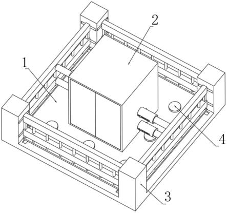 用于小型基建的临时配电箱安装防护组件的制作方法