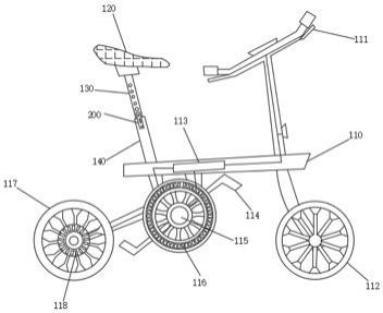 一种基于电磁传动的无链条人力自行车的制作方法