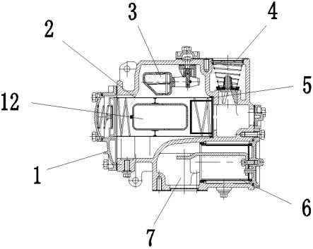 一种出口滤网带有减震气囊的组合齿轮泵的制作方法