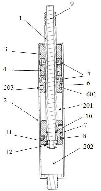一种具有支撑杆行程控制机构的气弹簧的制作方法