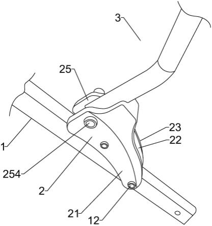 一种轮椅的铰接折叠装置的制作方法
