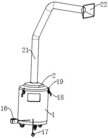 一种垂直气流自适应摆动型电除尘工具的制作方法