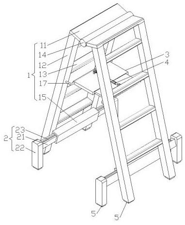 一种房屋建筑施工用爬梯结构的制作方法