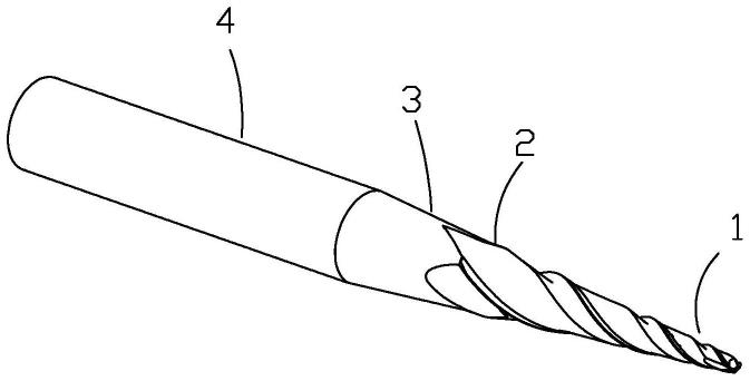 一种锥度立铣刀的制作方法