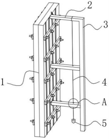 一种建筑工地墙、柱模板垂直度检测装置的制作方法