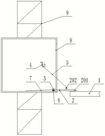 一种建筑施工用电梯笼与建筑主体过渡搭接装置的制作方法