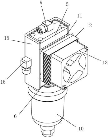 一种适用于新型医用空压机的小型冷凝除水装置的制作方法