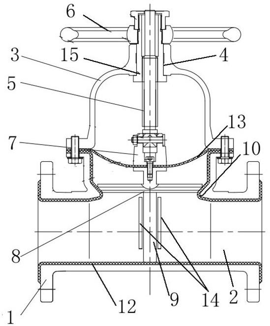 一种闸阀式隔膜阀的制作方法