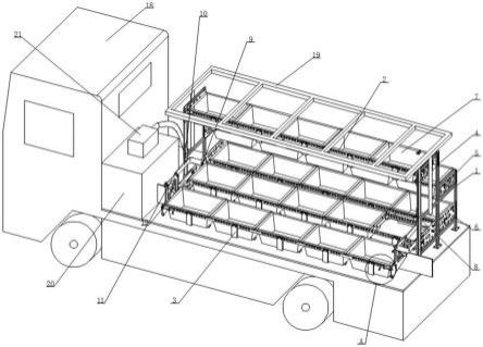 一种电动货车用可折叠果蔬售卖平台的制作方法