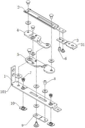 一种可适用框扇平齐型材的隐形铰链的制作方法