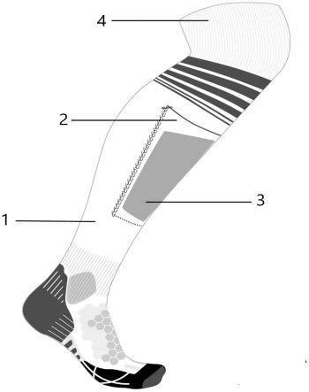 内置护腿板口袋的足球袜的制作方法