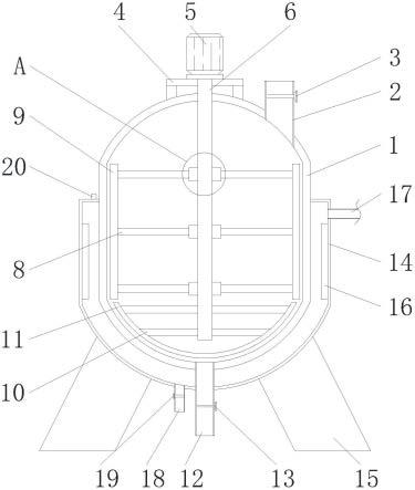 一种避免内壁残留物料的真空反应釜的制作方法