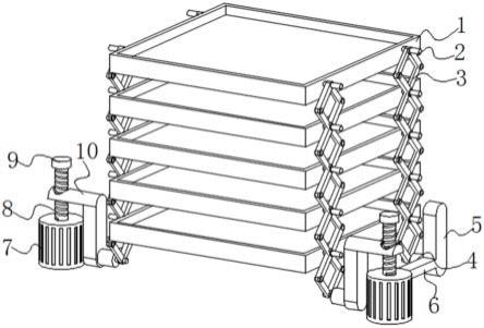 一种间距可调的冻干机板层安装结构的制作方法