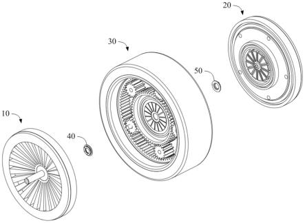 一种轴向磁通内置行星减速机的轮毂电机的制作方法