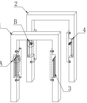 一种纳米材料电梯门套固定结构的制作方法