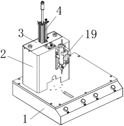 风机自动打胶机的点胶针筒传动结构的制作方法
