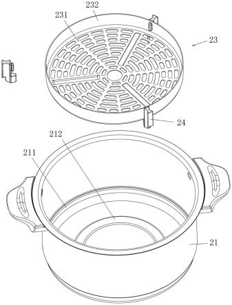 内锅组件和空气炸锅的制作方法