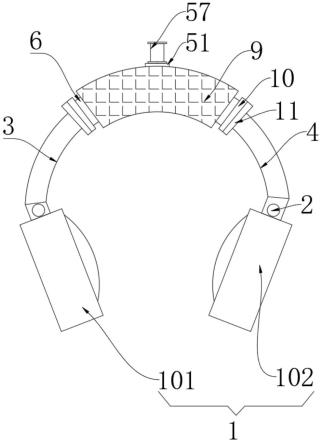 一种具有调节机构的头戴式耳机的制作方法