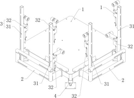 一种砖包扶倾立置堆垛支撑平台的制作方法