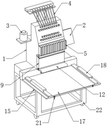 一种电脑刺绣机用防护结构的制作方法