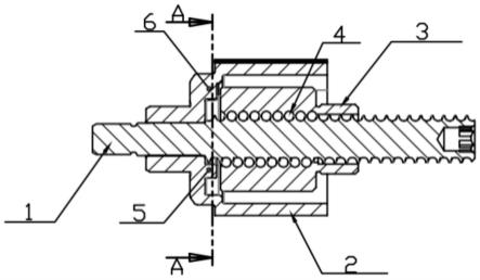 一种电液制动系统滚珠丝杠副的限位回零装置的制作方法
