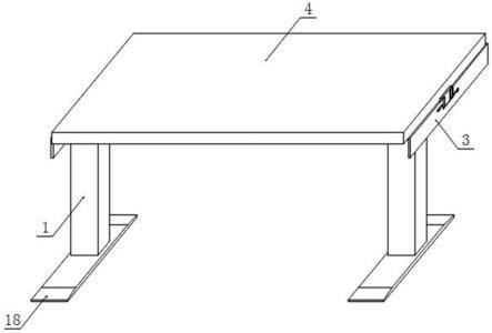 一种可快速组装的电动升降桌的制作方法