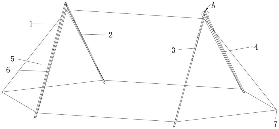 一种双A形帐篷支架的制作方法