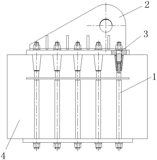 一种爬锥式塔机附着预埋连接结构的制作方法