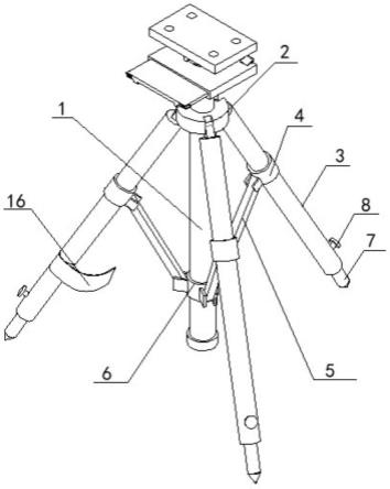 一种测绘工程检测用方便安装测绘仪的支架的制作方法