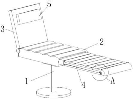 躺椅结构分解图图片
