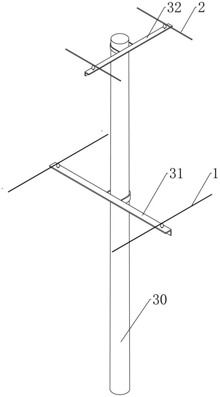 双向架空输电线路交叉点定距装置的制作方法