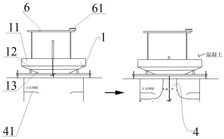 一种适用于后浇带施工的振动搅拌一体料斗及其浇筑方法与流程