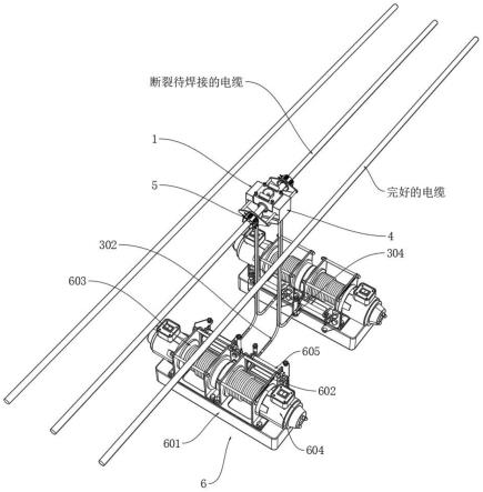 一种超高压电缆高空浇注熔接装置的制作方法