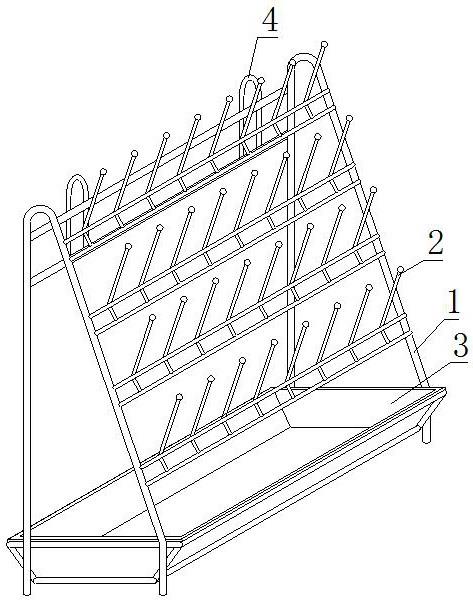 一种用于放置试剂瓶的沥水架的制作方法